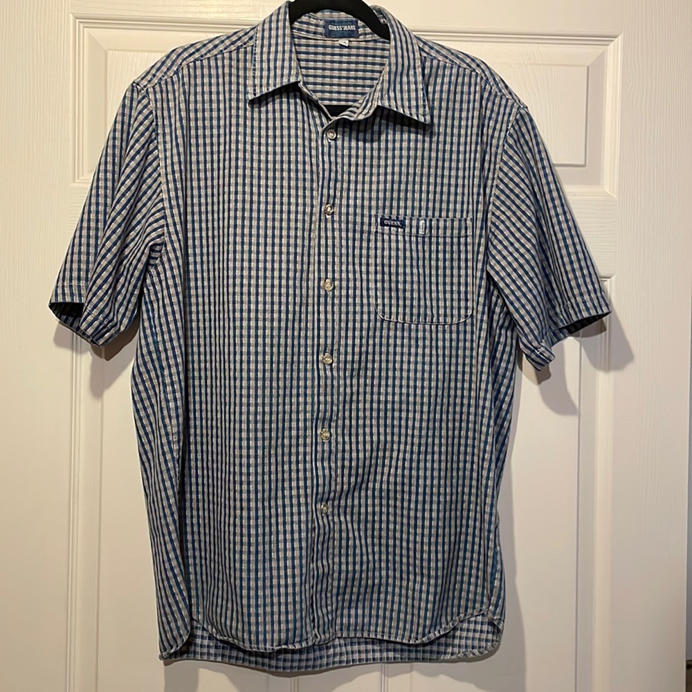 Mens Guess button down shirt